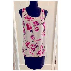 Express Floral Open Back Top